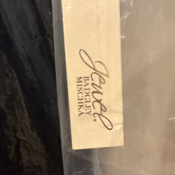 Jewel Badgley Mischka Black Floral Midi Dress - Picture 5 of 5